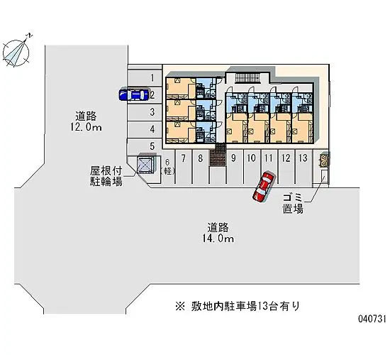 ★手数料０円★石狩市樽川三条２丁目　月極駐車場（LP）